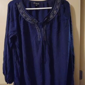 Lane Bryant Blue Blouse